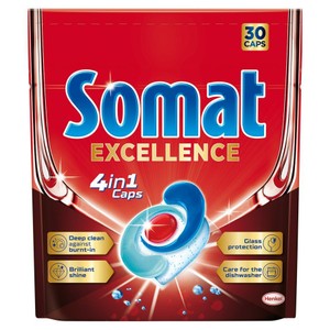 Kaspułki do zmywarki Excellence 4in1   Somat 30 kapsułek