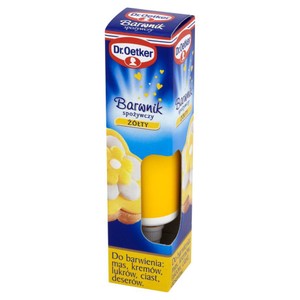 Barwnik spożywczy żółty w żelu Dr.Oetker 10 g