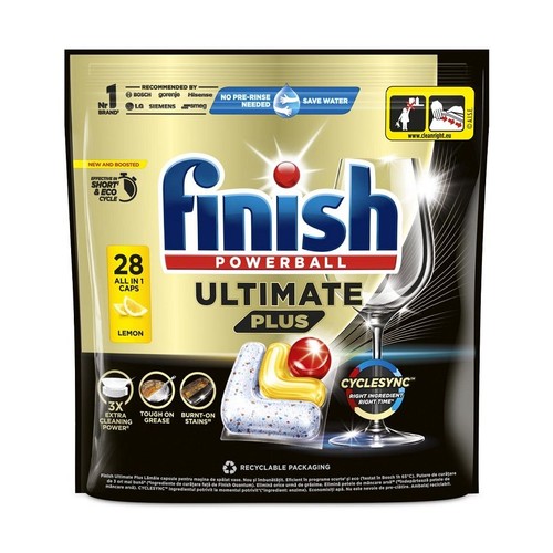 Kapsułki do zmywarki Ultimate Plus lemon Finish 28 kapsułek