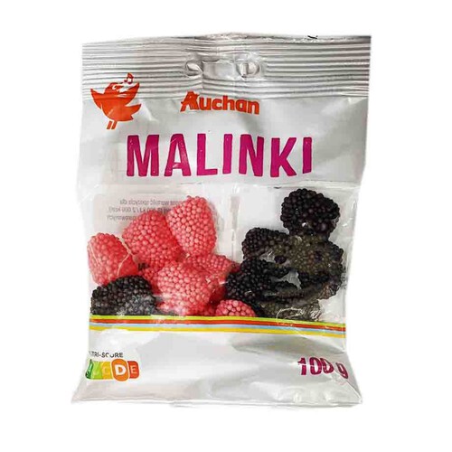 Żelki malinki Auchan 100 g