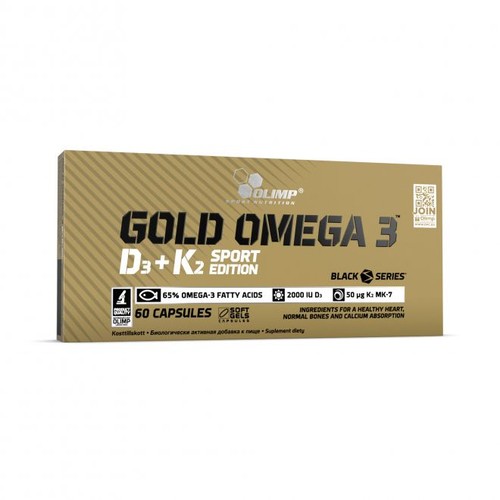 Gold Omega 3 D3+K2 Sport Edition  Olimp 60 kapsułek