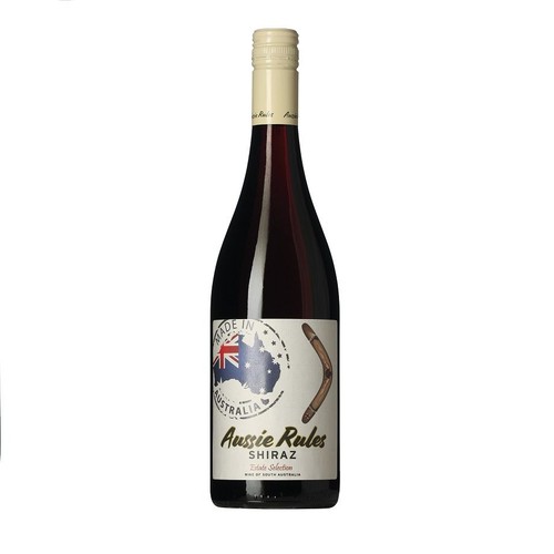 Wino australijskie czerwone wytrawne Shiraz alk. 12,0% obj.  Aussie Rules 750 ml