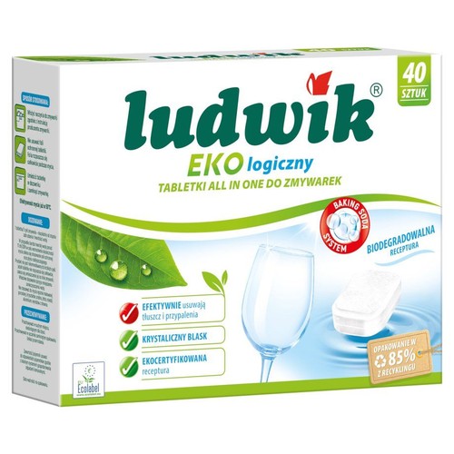 Tabletki do zmywarek Ekologiczne ALL IN ONE   Ludwik 40 sztuk