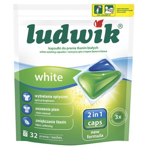 Kapsułki do prania tkanin białych Ludwik 32 kapsułki