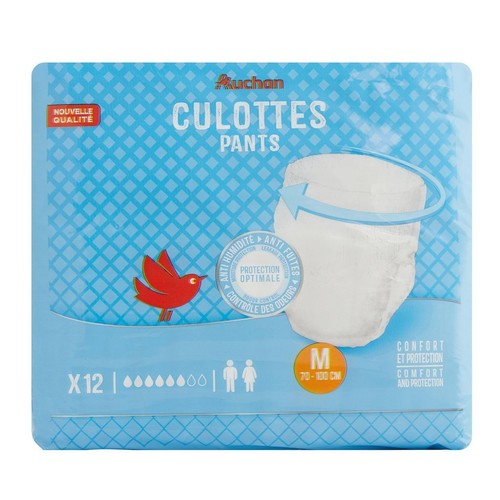 Majtki chłonne roz. M Auchan 12 sztuk