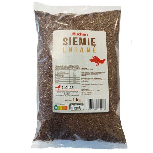 Siemię lniane Auchan 1 kg
