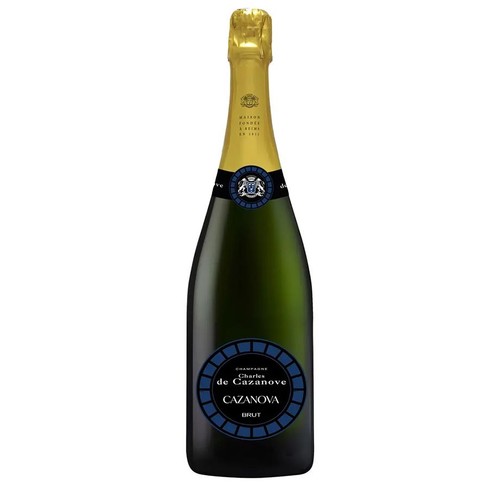 Wino białe musujące Cazanova Brut alk. 12% obj. Charles de Cazanove 750 ml