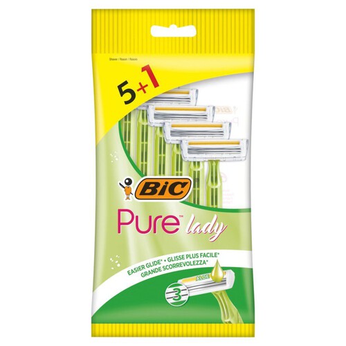 Maszynka do golenia Pure 3 Pouch   BIC 6 sztuk