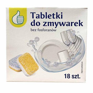 Tabletki do zmywarki bez fosforanów Auchan 18 tabletek