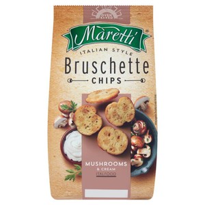 Bruschette Pieczone krążki chlebowe o smaku grzybów ze śmietaną Maretti 70 g