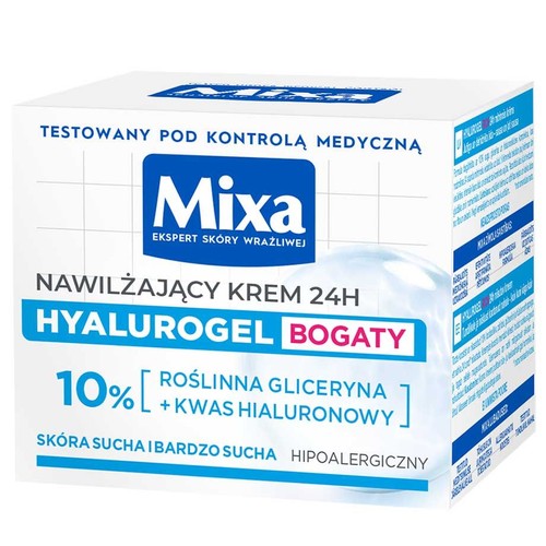 Krem Hyalurogel intensywnie nawilżający Mixa 50 ml