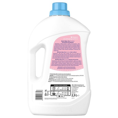 Koncentrat do płukania ubranek hipoalergiczny  Bobini 2,5 l