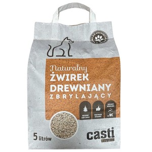 Żwirek drewniany zbrylający  Casti 5 l