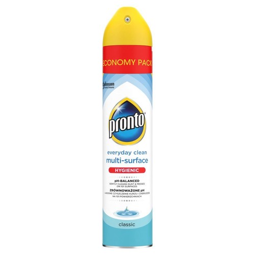 Pronto everyday clean multi-surface, higieniczny spray do czyszczenia, zrównoważone pH, opakowanie ekonomiczne.