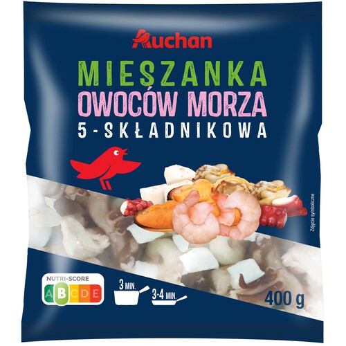 Mieszanka owoców morza 5-składnikowa Auchan 400 g