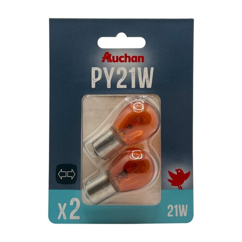 Żarówki samochodowe PY21W 12V Auchan 1 sztuka