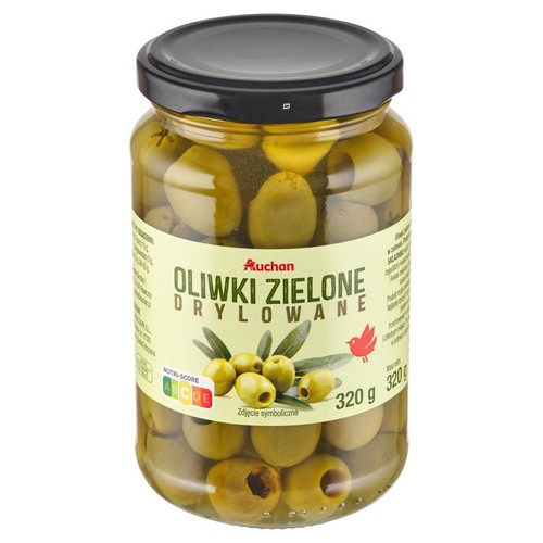 Oliwki zielone drylowane Auchan 320 g