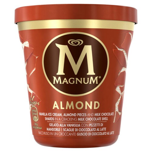 Lody waniliowe z mleczną czekoladą  i migdałami Magnum 440 ml