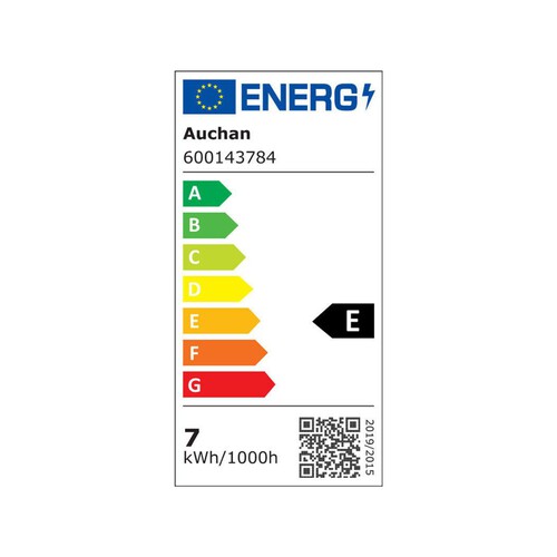 Żarówka LED E27 60W barwa zimna Auchan 3 sztuki