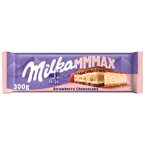 Czekolada mleczna Strawberry Cheesecake Milka 300 g