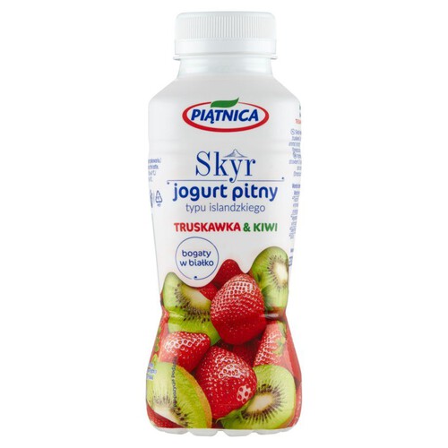 Skyr Jogurt pitny truskawka - kiwi Piątnica 330 ml