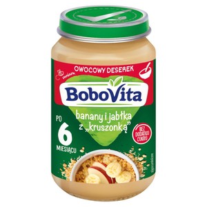 Banany i jabłka z kruszonką po 6 miesiącu BoboVita 190 g