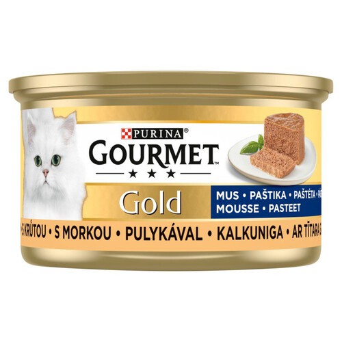 Karma mokra mus z indyka dla dorosłych kotów Gourmet 85 g