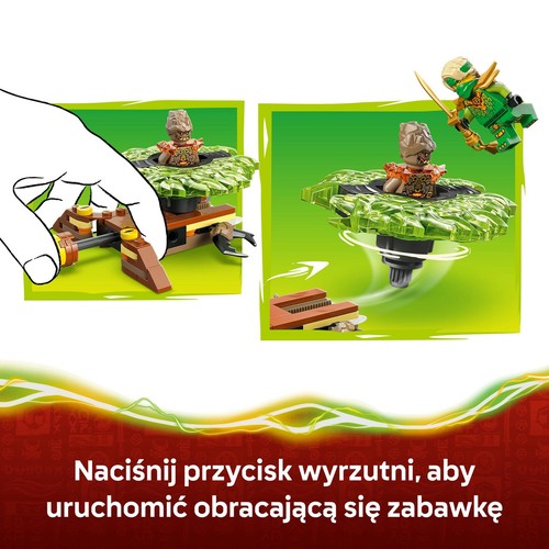 Zabawka NINJAGO® Lloyd kontra ziemny potwór na spinnerze 71850 LEGO 1 sztuka