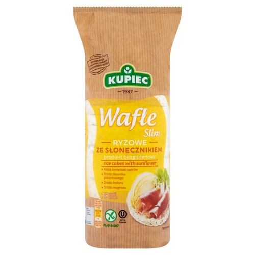 Wafle ryżowe ze słonecznikiem Kupiec 84 g