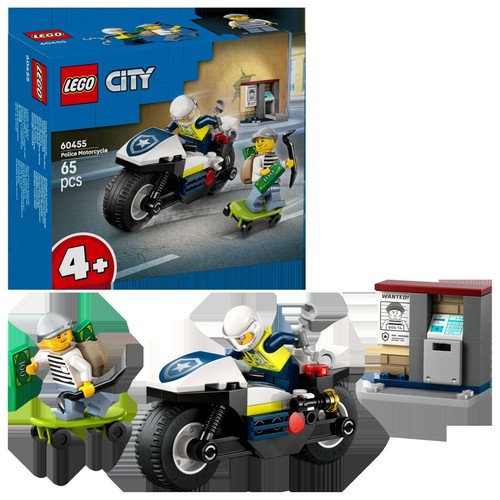 City Pościg na motocyklu policyjnym dla dzieci 60455 LEGO 1 sztuka