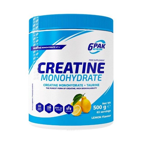 Kreatyna Creatine Monohydrate cytryna 6Pak Nutrition 500 g