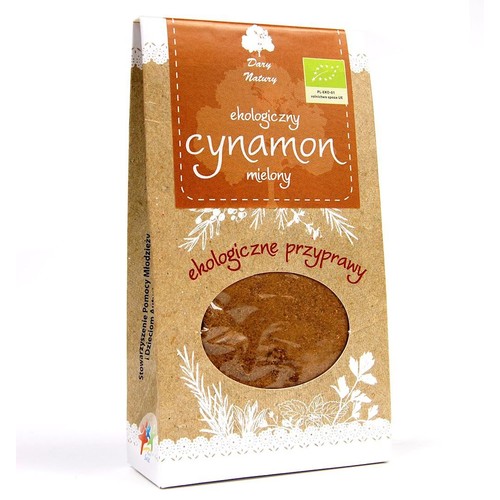 BIO Ekologiczny cynamon mielony Dary Natury 50 g