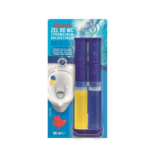 Żel do wc z podwójnym aplikatorem Auchan 65 ml
