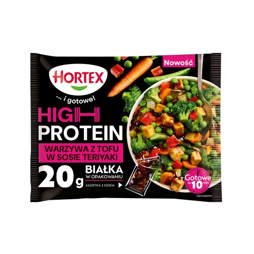 Warzywa z tofu w sosie teriyaki high protein    Hortex 450 g