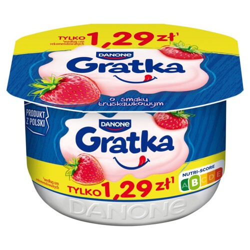 Gratka deser o smaku truskawkowym   Danone 115 g