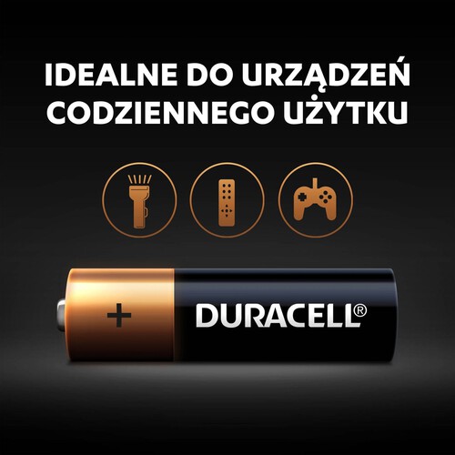 Baterie alkaliczne AA (R6) Duracell 12 sztuk