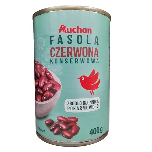 Fasola czerwona konserwowa Auchan 400 g