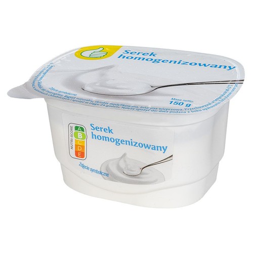 Serek homogenizowany naturalny Auchan 150 g
