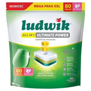 Tabletki do zmywarek All in 1 Ultimate Power  Ludwik 80 tabletek