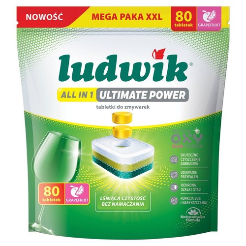 Tabletki do zmywarek All in 1 Ultimate Power  Ludwik 80 tabletek
