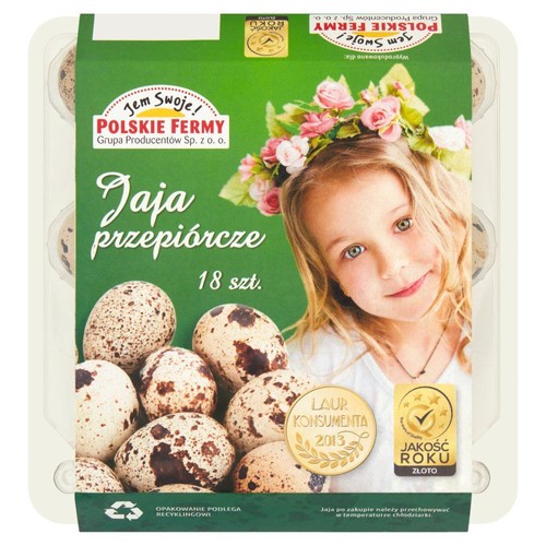 Jaja przepiórcze Polskie Fermy 18 sztuk