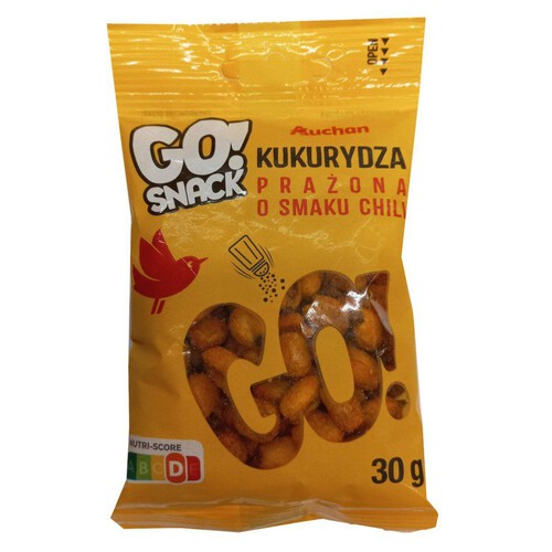 Go Snack kukurydza prażona o smaku chili Auchan 30 g