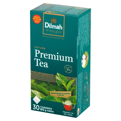 Klasyczna czarna herbata w torebkach ekspresowych Dilmah 30 torebek