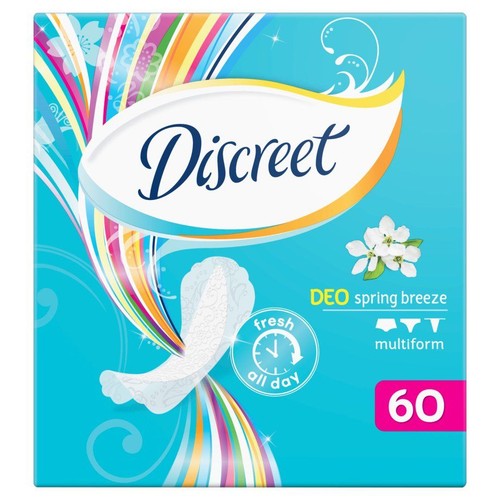 Wkładki higieniczne Deo spring breeze multiform Discreet 60 sztuk
