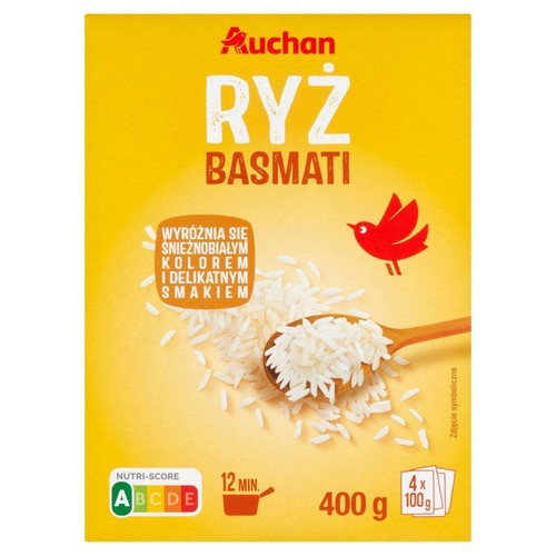 Ryż Basmati Auchan 4 x 100 g