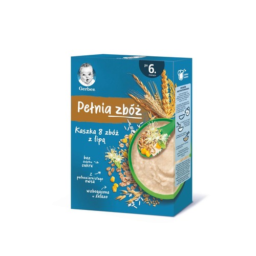 Kaszka 5 zbóż z lipą po 6 miesiącu Gerber 200 g