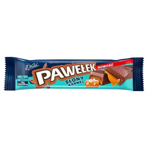 Baton Pawełek o smaku słonego karmelu   E.Wedel 45 g