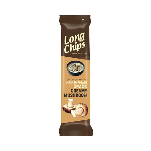 Chipsy ziemniaczane o smaku śmietany i grzybów Long Chips 75 g