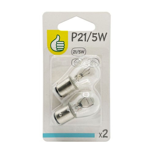 Żarówki samochodowe P21W/5W 12V Auchan 2 sztuki