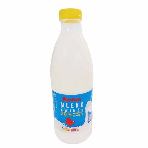 Mleko świeże 2% Auchan 1 l